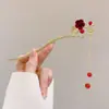 Nuevo Pasador de Estilo Chino con un Toque Vintage, Pasador de Madera Negra de Alta Gama para Mujer, Accesorio para el Cabello con Borla, Palillo para el Cabello, Nuevo Modelo 2026