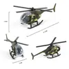 Fábrica 1:Modelo de Helicóptero de Liga 100 Escala Pequena Aeronave Helicóptero Armado Aeronave de Asa Rotativa Ornamento Brinquedo de Simulação