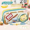 Estojo fofo com tema de comida, color blocking moderno, alto valor estético, grande capacidade, bolsa organizadora de material escolar para meninas e estudantes