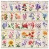 50 Pegatinas de Estampilla Retro de Dibujos Animados con Flores y Grafiti para Decorar Guitarras, Cuadernos, Maletas, Bricolaje, Impermeables, Disponibles para Venta al por Mayor