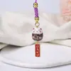 Gato de Cerámica para ser no. 1 Cadena para Teléfono Móvil Examen de Ingreso a la Preparatoria Regalo Inspirador Mensaje de Bendición para Estudiante Colgante para Bolsas Cadena para Teléfono Móvil
