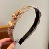 Diadema vintage de lunares plisada de ala ancha para mujer, casual y única, con un toque de alta gama, diadema versátil que hace que la cabeza se vea más alta y el rostro parezca más pequeño