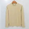 Camiseta Térmica de Lã Genuína de Alta Qualidade, Top Roupa Íntima Quente, Camisa Base de Manga Longa em Acrílico com Gola Meia Alta para Outono e Inverno para Homens