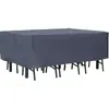 Funda impermeable, a prueba de polvo y a prueba de sol para mesa de exterior de tela Oxford engrosada 210D, para proteger muebles de exterior