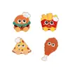 Creativo y Personalizado Dibujos Animados Comida Hamburguesa Papas Fritas Lindo Broche Mochila Estudiante Ropa Accesorios Versátil Moda Lindo y Divertido