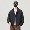 2026 Nova Jaqueta Curta com Gola Alta Masculina Outono Solta Versátil Roupa Exterior Casual Top Jaqueta Leve para Negócios Outono