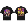Camiseta Stevieer Kobe Star Estampa Dupla Estilo Pôster Retro Americano Algodão Puro Pesado Manga Curta Solta