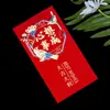 2026 Ano do Cavalo Envelope Vermelho Fosco Rígido com Glitter Da Ji Da Li Pacote Lai See com Logo Estampagem em Folha de Ouro Pacote de Dinheiro da Sorte para o Ano Novo