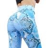 Leggings de Yoga Ajustados de Cintura Alta de Alta Elasticidad con Estampado de Serpiente Multicolor de Venta Caliente Europea y Americana para Mujer XY91