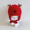 Sombrero de Bebé con Protección para las Orejas de Alce Otoño e Invierno Protección para las Orejas de Bebé Sombrero de Lana de Bebé Algodón Cálido Sombrero Tejido Infantil