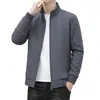 Tallas M-8XL Grande 2026 Nuevo Otoño/Invierno Ropa de Papá Chaqueta de Negocios para Hombre con Cuello Pegado Hombres de Mediana Edad y Mayores