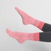 Calcetines de Cinco Dedos hasta la Pantorrilla con Bloques de Color, Calcetines de Yoga con Agarre Antideslizante, Calcetines Finos de Algodón hasta la Media Pantorrilla para Mujer, Deportes de Interior y Aeróbicos
