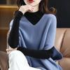2025 Primavera e Outono Novo Tricô Feminino Gola V Cor Sólida Solto Versátil Sem Mangas Tricô Top Moda Feminina Versátil