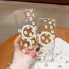 Funda para teléfono estilo caricatura japonesa de huevo frito con cara sonriente Galaxy S24 S25 Ultra simple linda transparente magnética dura