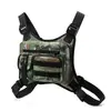 Riñonera de pecho de estilo urbano de moda, bolsa portátil, bolsa de pecho táctica multifuncional para exteriores, mochila tipo chaleco para ciclismo y deportes