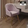 Cadeira minimalista para uso doméstico, cadeira para penteadeira e maquiagem, cadeira de jantar de luxo leve e de alta qualidade com encosto, cadeira de quarto para meninas, banqueta de manicure famosa na internet