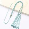 Moda Primavera jade pingente produtos semi-acabados diy acessórios pingente corda cauda corda pauzinhos anel acessórios cera de abelha colar artesanal corda