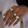 Anillo de Perla Imitación Barroca Jieding Acero de Titanio Sin Decoloración Joyería para Manos Lujo Accesible Acero Inoxidable de Gama Alta Joyería de Otoño e Invierno para Mujeres