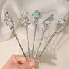 Nuevo Pasador de Pelo con Estrella y Luna de Borlas Dulces para Mujer, Accesorio de Pelo de Alta Gama para Sesión de Fotos, Elegante Pasador Azul Líquido