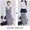 Uniforme de azafata, chaleco, pantalones, uniforme de personal de hotel para mujer, uniforme de gerente de propiedad, ropa de trabajo para recepcionistas en clubes y otros establecimientos