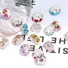 Contas Espaçadoras de Anel com Strass e Broca de Nova Moda Ondulada Contas Soltas Contas Perfuradas Corrente de Celular DIY Acessórios de Joias Atacado