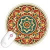 Mouse Pad Estilo Boêmio Vintage Personalizado Tapete de Mesa de Borracha para Computador Laptop Coaster Cruzamento Oriente Médio Rússia