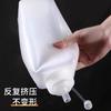 Botella exprimible de gran calibre para salsa con tapa y boquilla puntiaguda, de plástico transparente para el hogar, para kétchup, miel y especias.