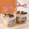 Las pegatinas para tazas de café son impermeables, de transferencia de cristal, transparentes, etiquetas autoadhesivas, decorativas, de alto valor estético, sencillas, estilo americano, desechables para bebidas
