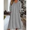 Transfronterizo 2026 Nuevo Otoño e Invierno Europeo y Americano Amazon Holgado Casual Forro Polar con Capucha Vestido de Manga Larga Ropa de Casa