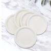 Plato de papel desechable para fiesta, de 7 y 9 pulgadas, blanco, para bricolaje, decorativo, para fiesta de cumpleaños de bebé, venta al por mayor de fábrica
