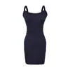 Elegante y con curvas figura camisola vestido para mujer, verano entallador de cintura cola de pez bodycon falda larga, vestido tipo tank top elástico