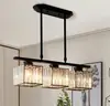 Luminária de Bar Moderna Simples Luxo Atmosférico Cristal Mesa de Jantar Lâmpadas Pendentes Amazon Comércio Exterior Explosões Sala de Jantar Quadrada