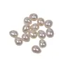 Perla de Agua Dulce Natural 6mm Luz Fuerte Colorida Media Perforación Cuentas de Arroz Forma de Gota Cuentas Sueltas Pendientes Colgante DIY Accesorios para Joyería