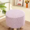 Funda para Taburete para Cambiar Zapatos Simple para el Hogar Cuadrada Redonda Extraíble y Lavable Taburete Bajo Cubierta de Hongo Cubierta Universal para Taburete Todo Incluido