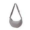 Bolsa de ombro única feminina leve versátil esportiva casual bolsa bolinho estilo artístico grande capacidade cor sólida bolsa de mão simples