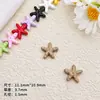 Acessórios coloridos de estrela-do-mar em liga oceânica pintados, materiais para corrente de celular DIY, acessórios de cabelo, enfeites artesanais de estrela de cinco pontas