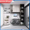 Lavadora Complementaria Combinación de Dos Máquinas Gabinete Integrado Hogareño de Pared a Techo Protección Solar Panal de Aluminio Balcón Gabinete de Lavado Personalizado