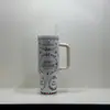 Taza Termo Luminosa de Hielo de 40 Onzas para Navidad y Halloween con Característica de Cambio de Color, Regalo Personalizable, Gran Capacidad de 1.2L