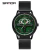 Reloj de Marca Sanda Nuevo Reloj de Cuarzo para Hombre Correa Impermeable Reloj de Moda para Hombre Popular Cuarzo Reloj de Hombre