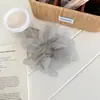Novo Elástico de Cabelo de Organza com Bolinhas Estilo Coreano, Mesmo Estilo do Coque da Idolatrada, Scrunchie Grande Faixa de Cabelo Acessório de Cabelo