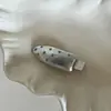Grampo de Cabelo Prata Doce e Cool com Gota de Óleo Azul Clipe para Franja Clipe Lateral para Cabelos Rebeldes Clipe Lateral de Sentido Avançado Grampo de Cabelo
