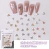 Mini Laço Acessórios Nail Art 2024 Novo Metal Prata Borboleta Liga Unha Diamante Pequenos Acessórios Estilo Quente Celebridade da Internet