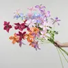 Arranjo de flores artificiais para casamento clematis com lírios de seis cabeças, flores de seda, adereços florais, arranjos florais, ornamentos decorativos, fundo