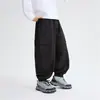 Casa da Hai Ma Meninos Outono Novo Roupas Infantis Roupas de Outono Infantis Calças Calças de Trabalho ao Ar Livre Bolsos Grandes Soltas Médio e Grande Crianças