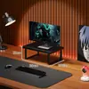 Prateleira de Armazenamento para Mesa, Suporte para Monitor de Computador, Organizador de Teclado, Suporte para Laptop