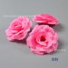 Flores Artificiais de Rosa Exclusivamente para Vendas Transfronteiriças, Rosa de 8cm Planta Verde Arranjo Floral de Coluna para Decoração de Casamento e Cabeça de Flor de Parede