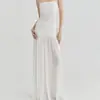 Comercio Exterior Amazon Vestido Largo de Tubo sin Tirantes para Mujer Verano Ajustado Malla Plisada Vestido de Noche para Fiesta ins
