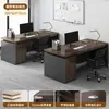 Combinación de Escritorio y Silla para Personal Estación de Trabajo Simple Moderna Individual y Doble Escritorio de Oficina para Jefe Escritorio Financiero para Computadora
