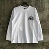 Camisetas Casuales Sueltas de Manga Larga Raglán con Bloques de Color Estampado de Letras Alcatraz para Hombre y Mujer Marca de Moda al por Mayor Transfronteriza