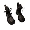 Botas Martin gruesas con suela gruesa y forro polar para mujer, colección otoño/invierno 2026, botas de algodón con suela suave, botas versátiles de estilo británico, botines de moda para mujer